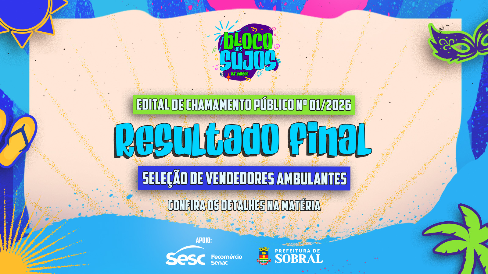 Prefeitura de Sobral divulga Resultado Final do Edital de chamamento público ...