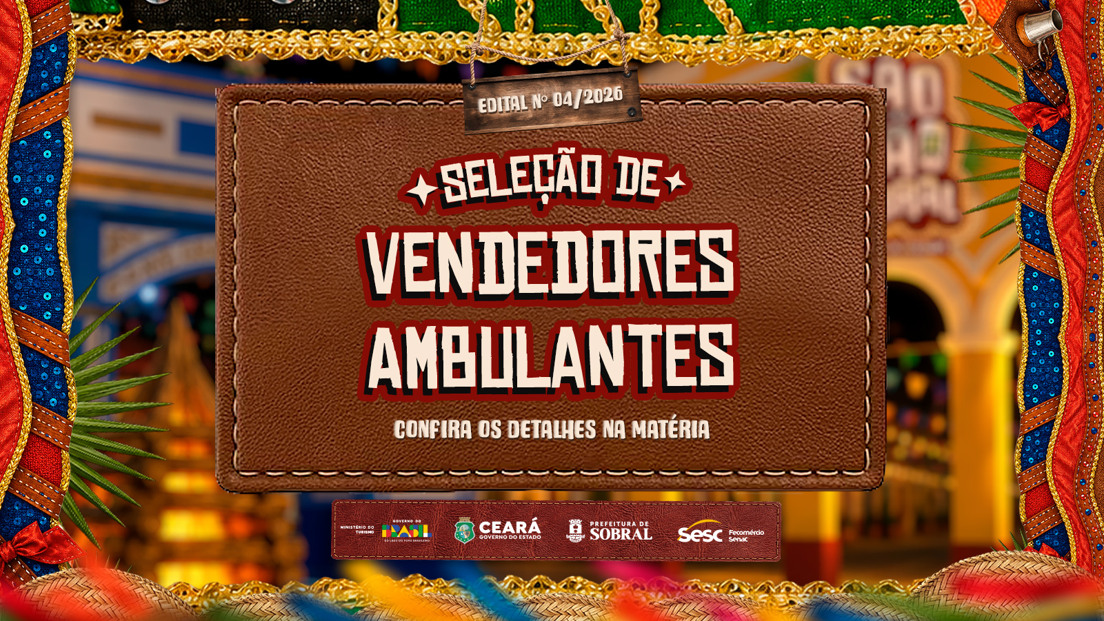 Prefeitura de Sobral lança o edital para seleção de vendedores ambulantes des...