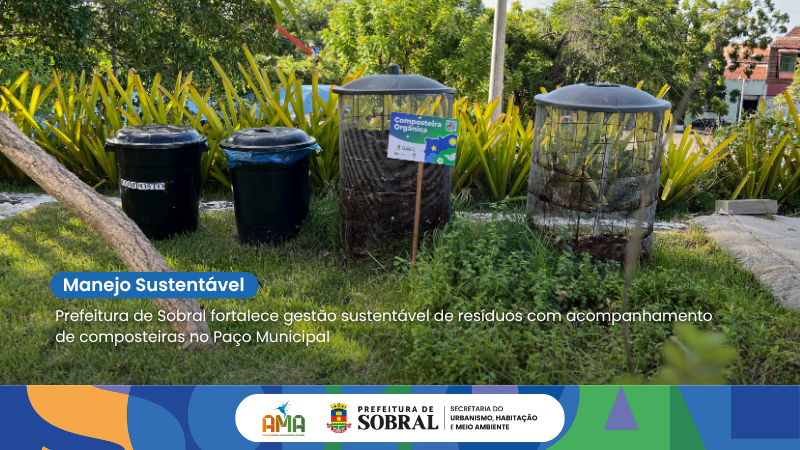 De resíduo a recurso: composteiras instaladas na Prefeitura de Sobral produze...