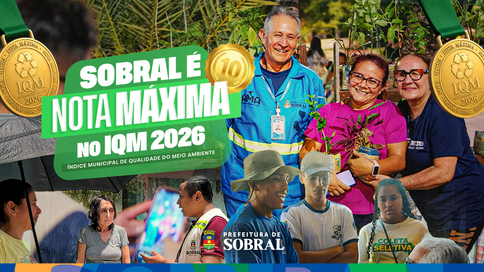 Sobral conquista nota máxima no Índice Municipal de Qualidade do Meio Ambient...