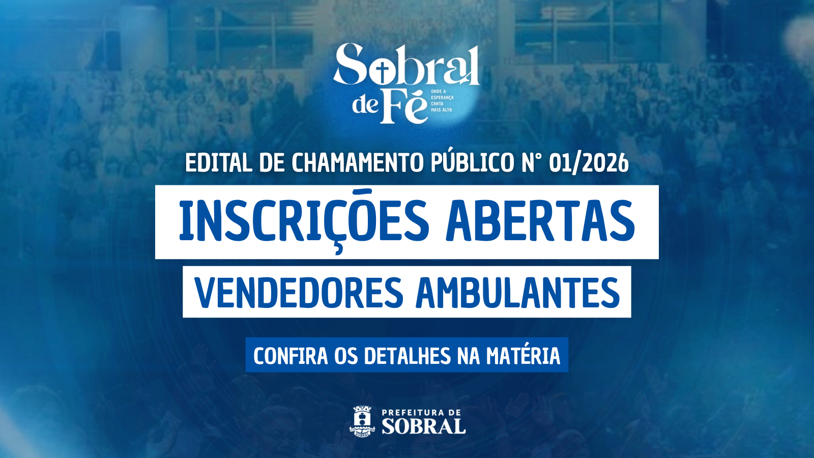 Prefeitura de Sobral abre nesta segunda-feira (02/02) a seleção de vendedores...
